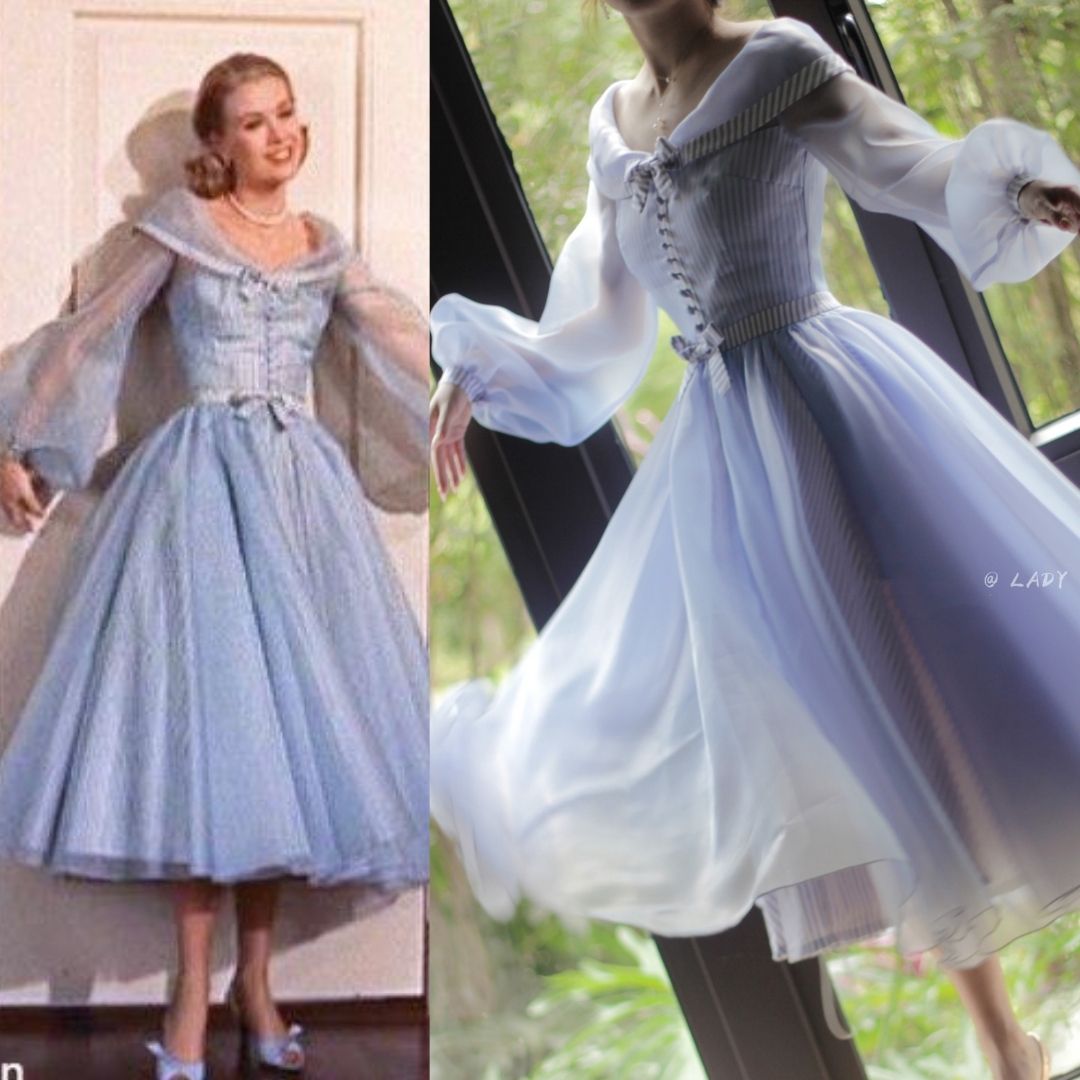 Grace of Monaco Remake Dreamy Blue Dress Grace of Monaco Remake Dreamy Blue Dress