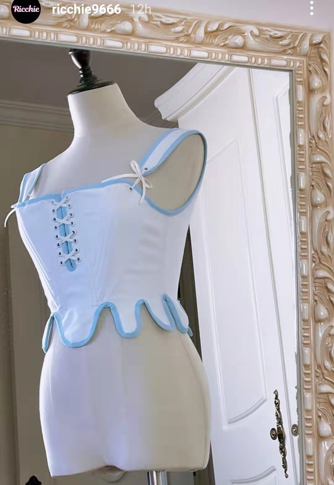 Handmade Vintage Remake Victorian Style Corset