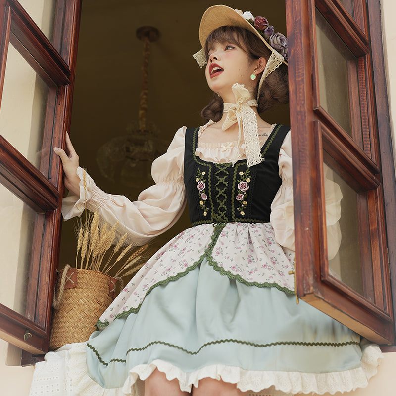 vintage dress cottagecore dress fairycore dress
