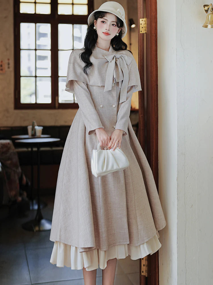 vintage dress vintage jacket trench french style trench coat