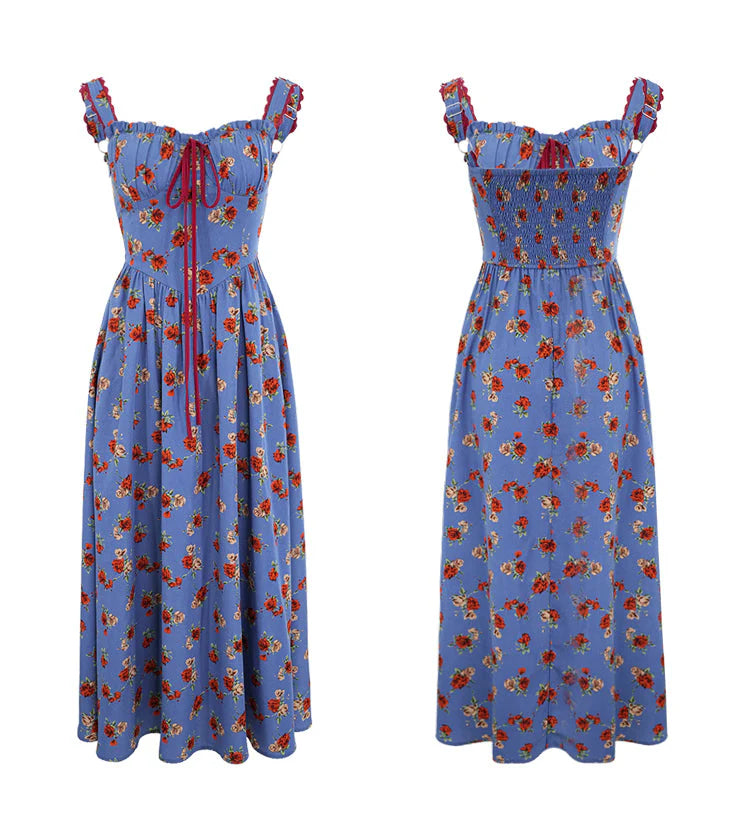 Retro Rose Slip Dress