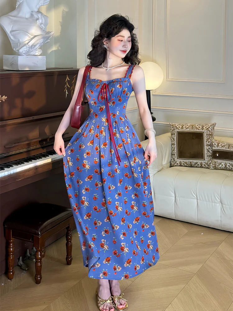 Retro Rose Slip Dress
