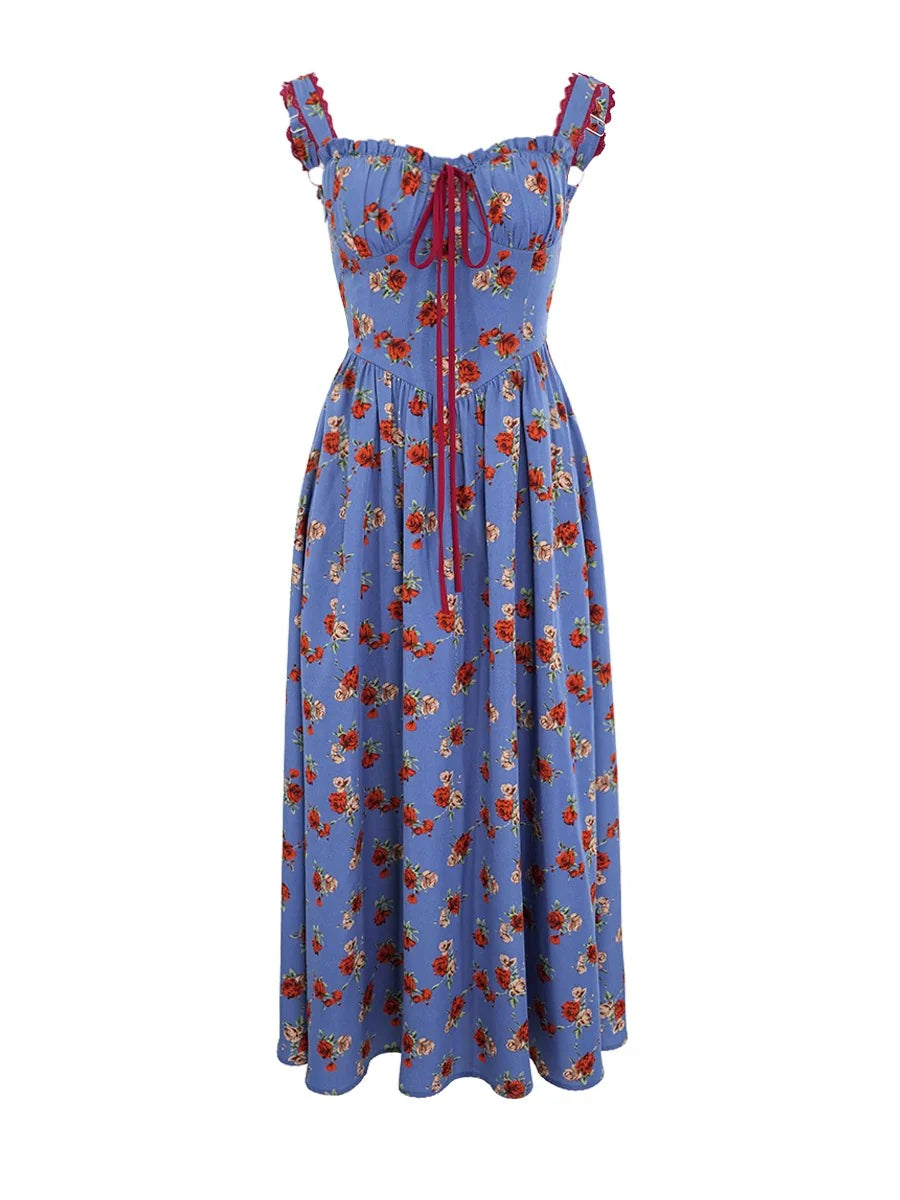 Retro Rose Slip Dress
