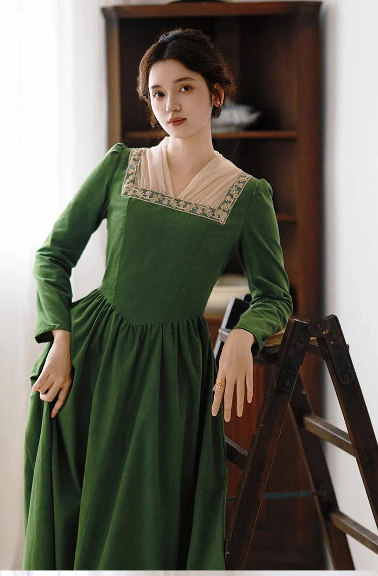 Royalcore Square Collar Dress