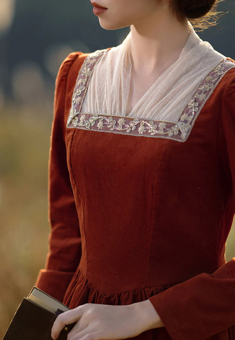 Royalcore Square Collar Dress