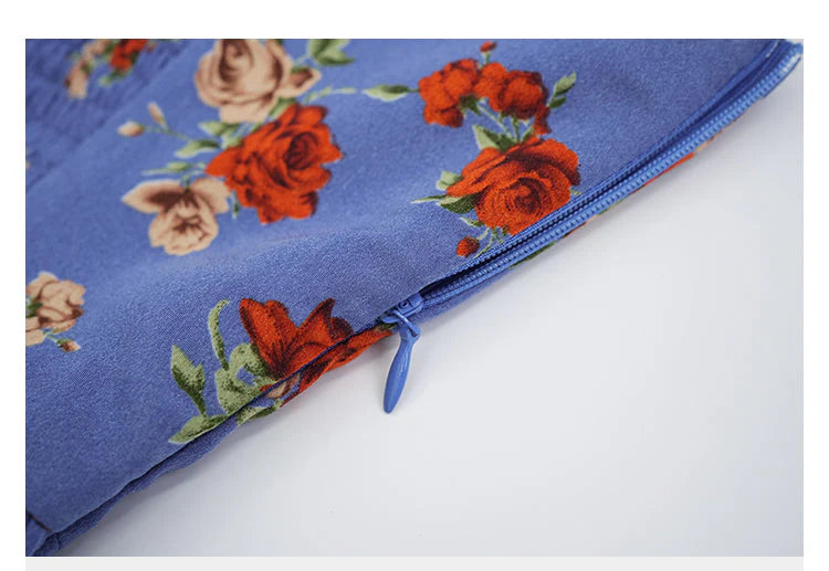 Retro Rose Slip Dress