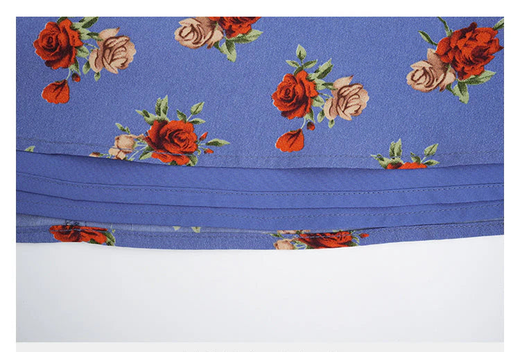 Retro Rose Slip Dress