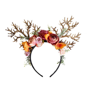 Fairycore Flower Hair Crown Bridal Hair Band