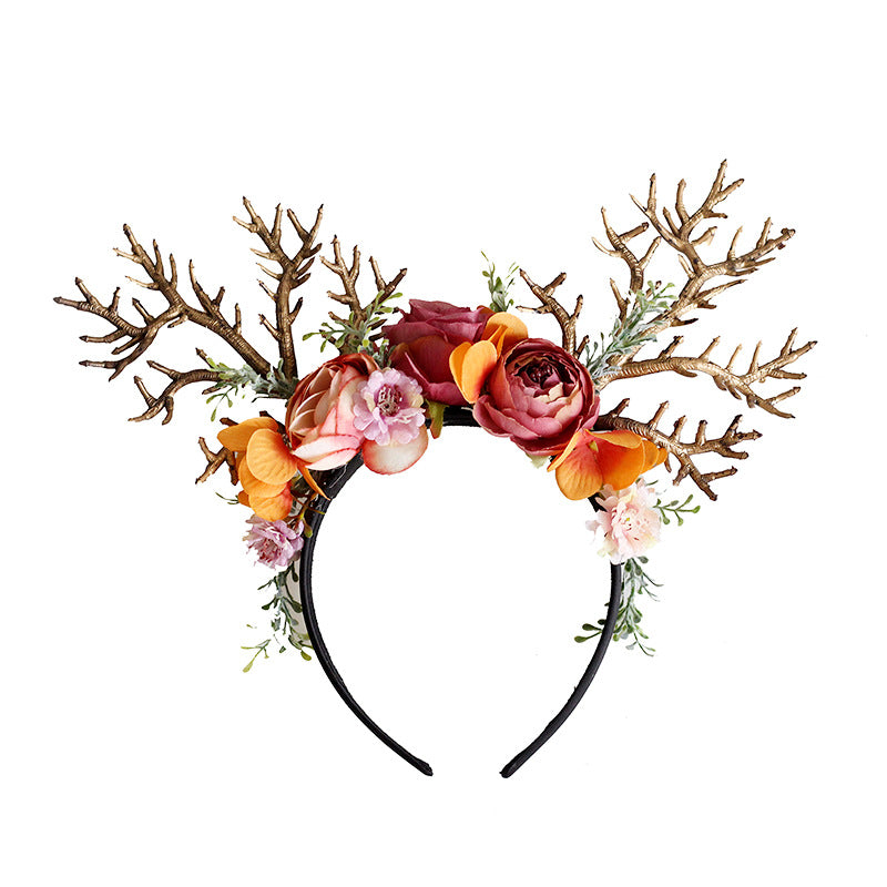 Fairycore Flower Hair Crown Bridal Hair Band