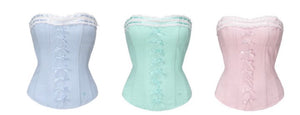 [Ricchie] Vintage Remake Pastel Lace up Corset