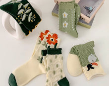 Load image into Gallery viewer, socks cottagecore fairycore socks
