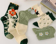 Load image into Gallery viewer, socks cottagecore fairycore socks
