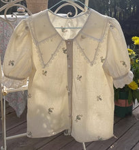 Load image into Gallery viewer, vintage blouse cottagecore blouse shirt cottagecore outfit vintage blouse vintage shirt fairycore outfit 
