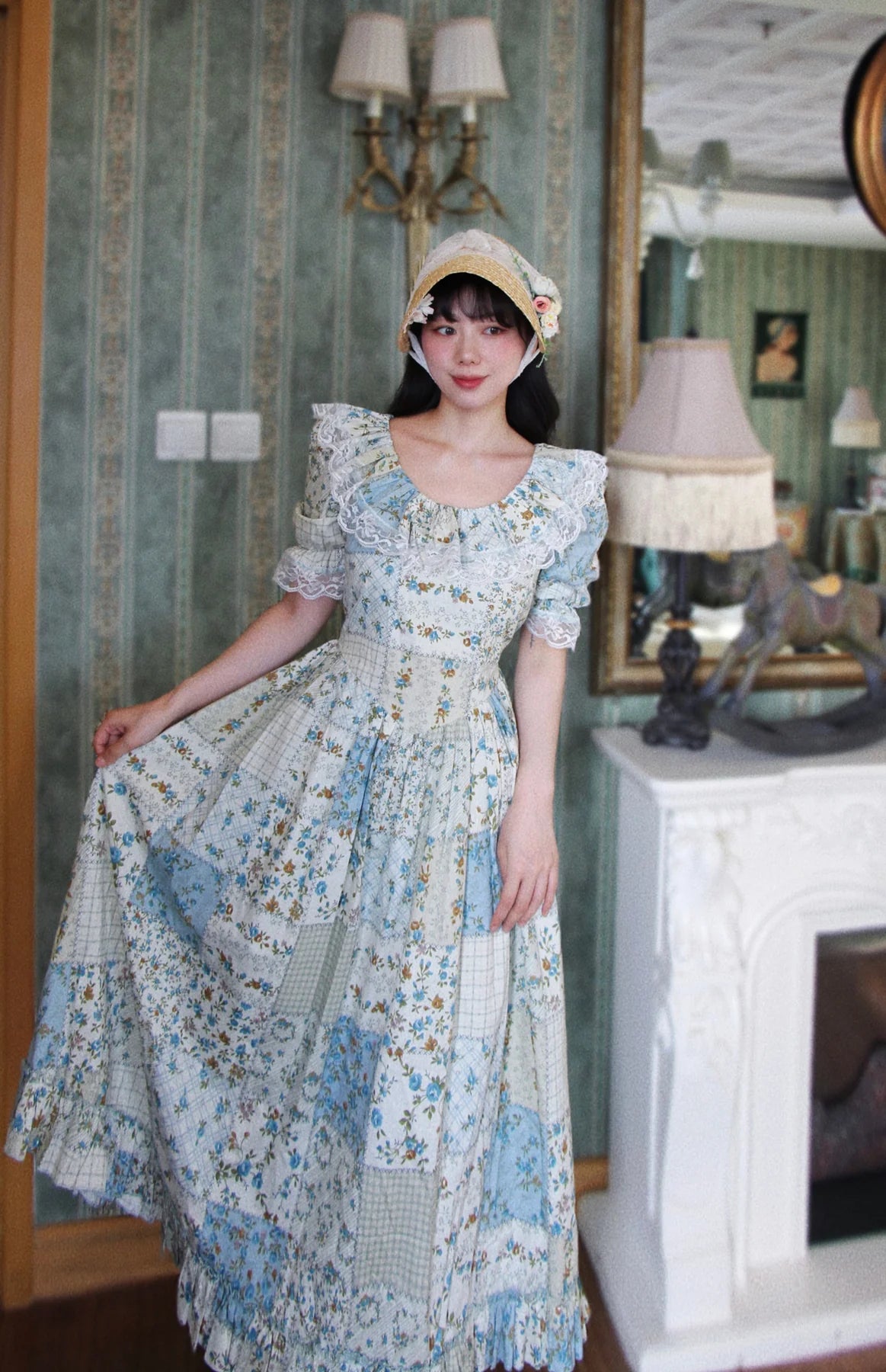 Cottagecore Vintage Style Floral Dress Vintage Pastel Cottagecore