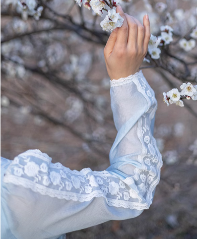 Gunne Sax Remake Blue Prairie Dress