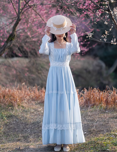 fairycore dress cottagecore dress vintage dress retro fashion victorian style dress historical fashion