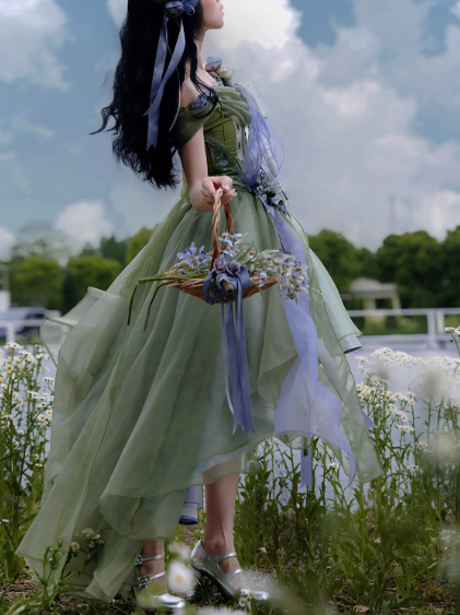 Fairycore Forset Fairy Corset Top & Skirt