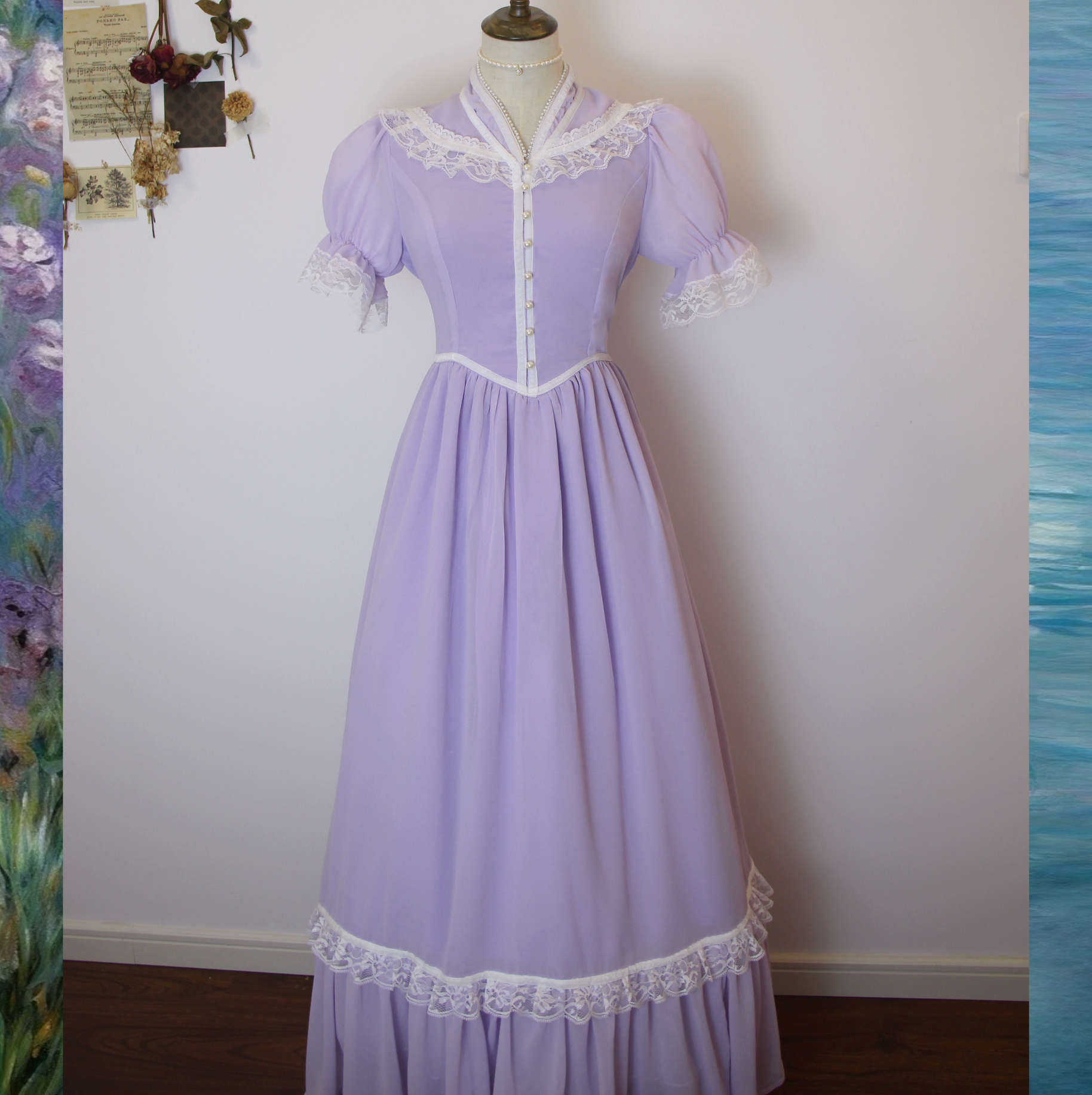 vintage dress cottagecore dress 1970s dress 50s dress prairie dress gunnesax dress lolita dress kawaii dress victorian dress edwardian dress 1900s dress gothic dress dark academia gunnesax dress laura ashley dress
