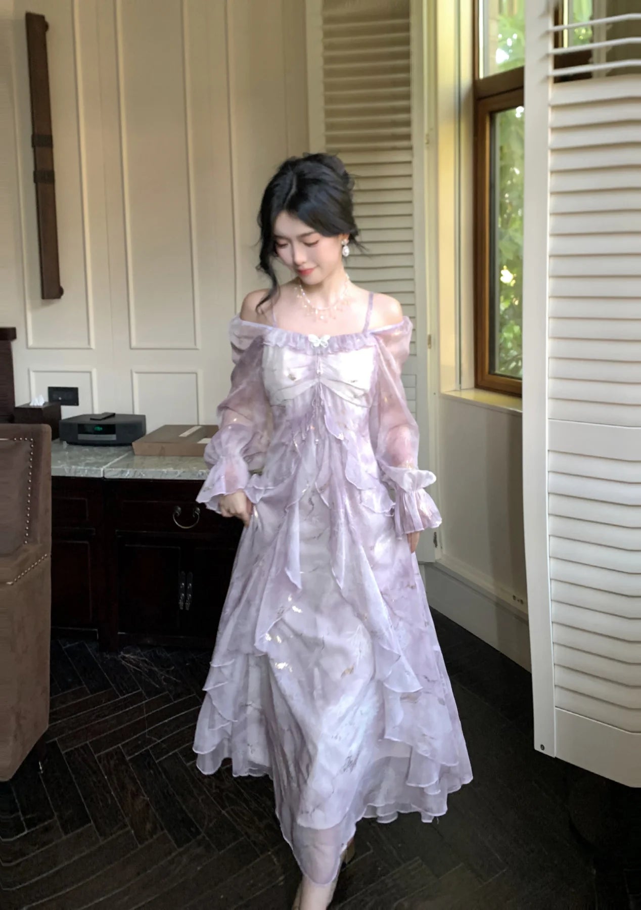 Dreamy Fairy Ruffled Dress L / Blue I Retro Fairy Dreamy Fairy Ruffled Dress L / Blue I Retro Fairy