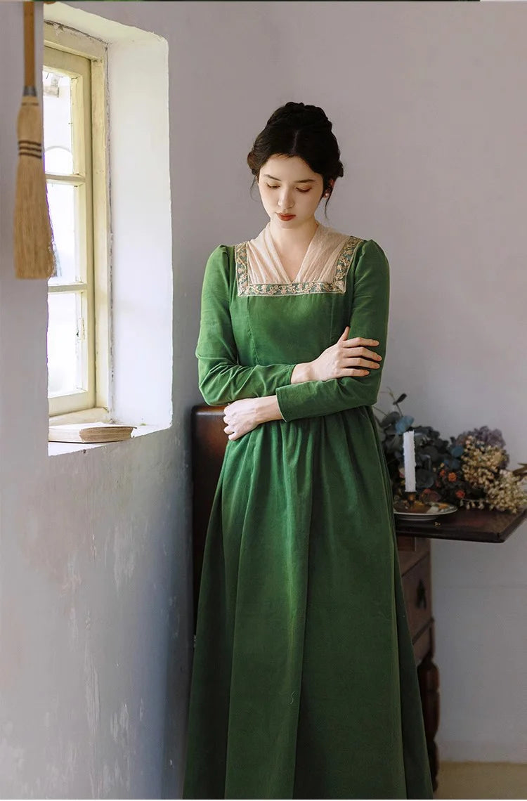 Royalcore Square Collar Dress