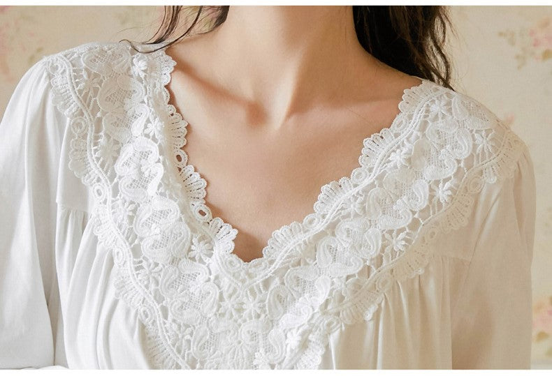 Vintage Style V Neck Night Gown Dress – Retro Fairy
