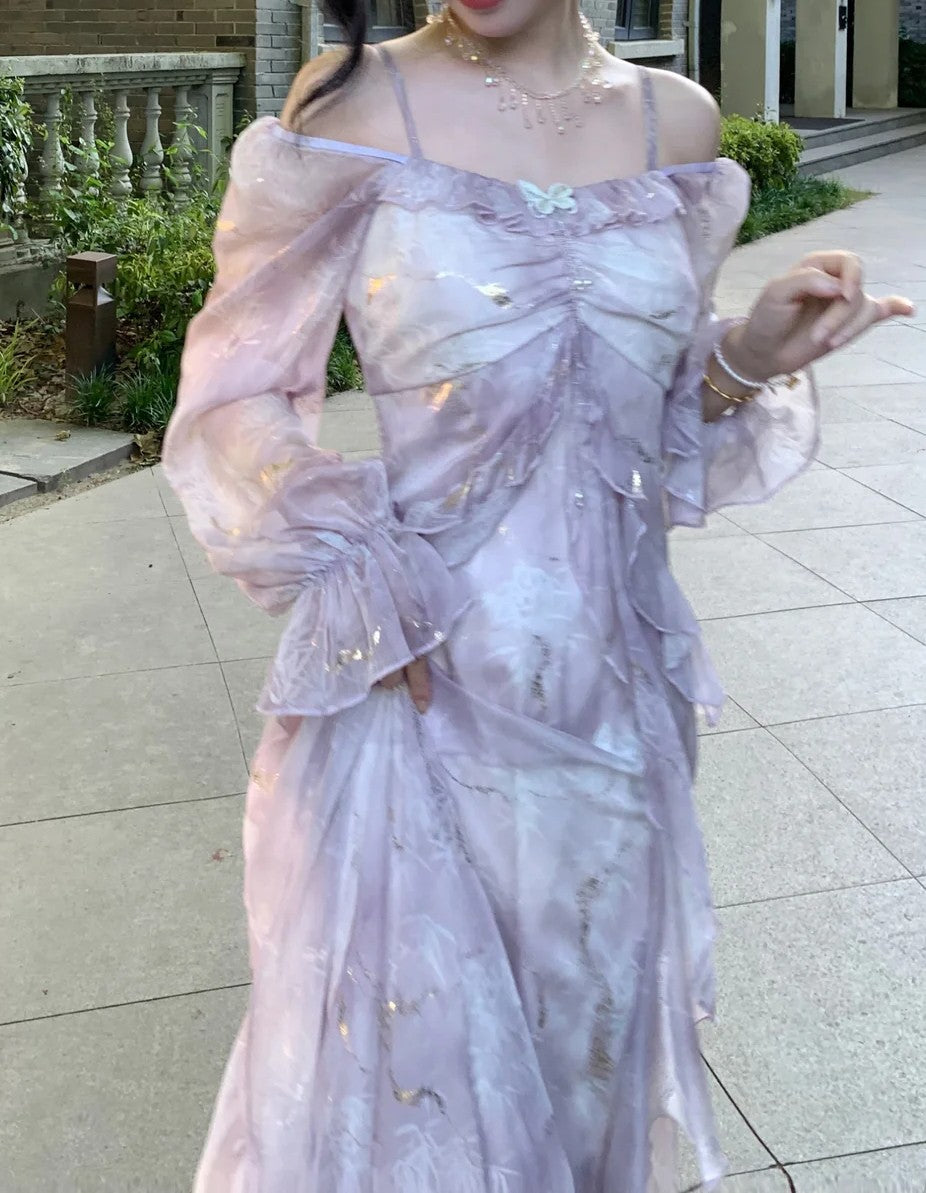 FAIRYCORE DRESS princess dress lace dress vintage dress cottagecore dress