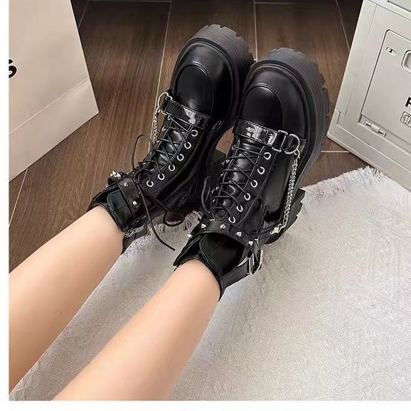 Thick soled Martin boots