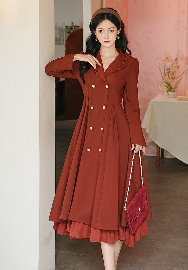 vintage dress vintage jacket trench french style trench coat