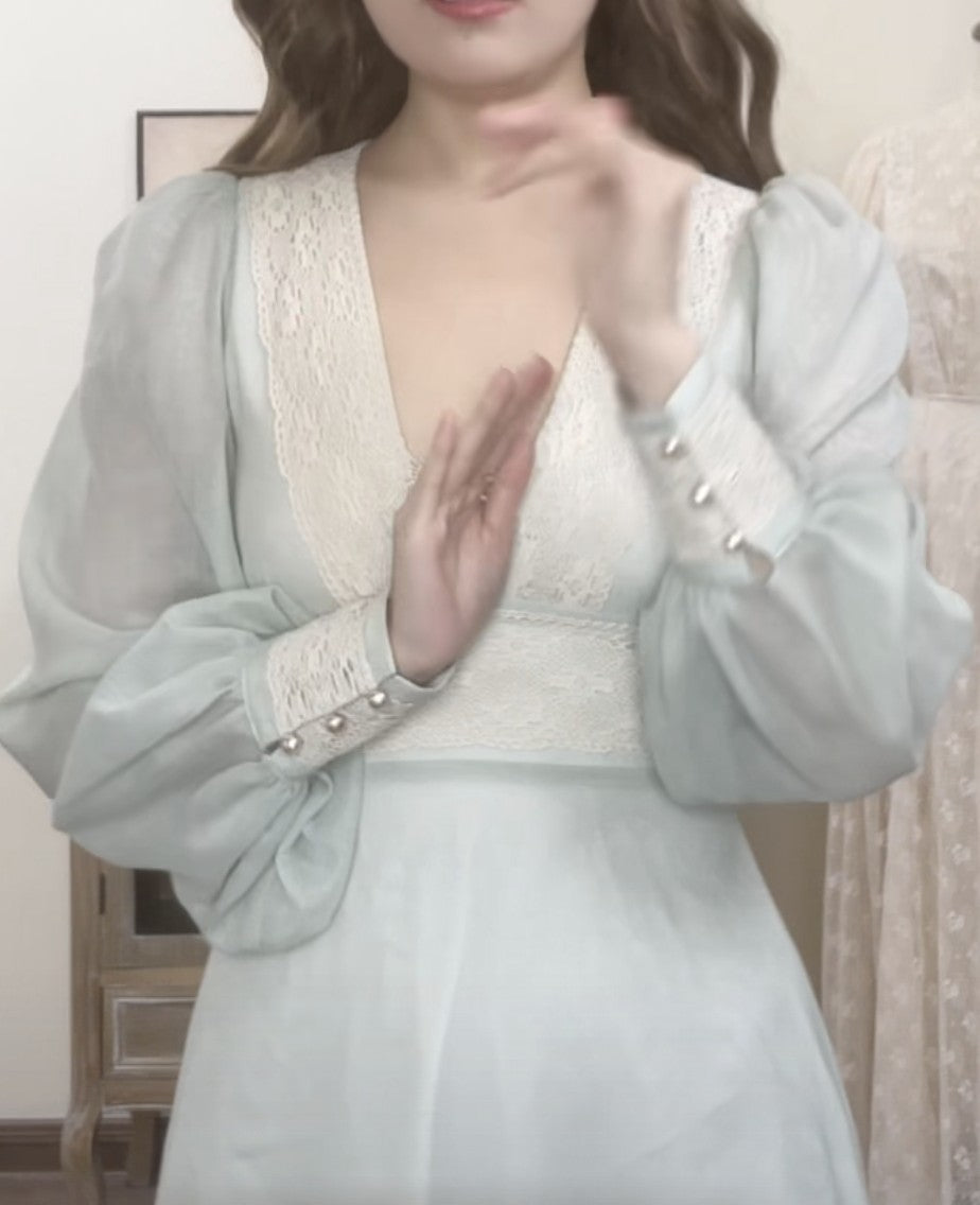 Gunne Sax Remake V Neck Prairie Dress (2 COLORS)