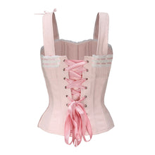 Load image into Gallery viewer, [Ricchie] Vintage Remake Pastel Lace up Corset
