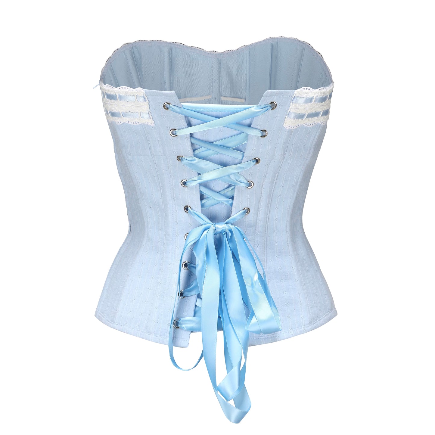 [Ricchie] Handmade Vintage Remake Pastel Lace up Corset