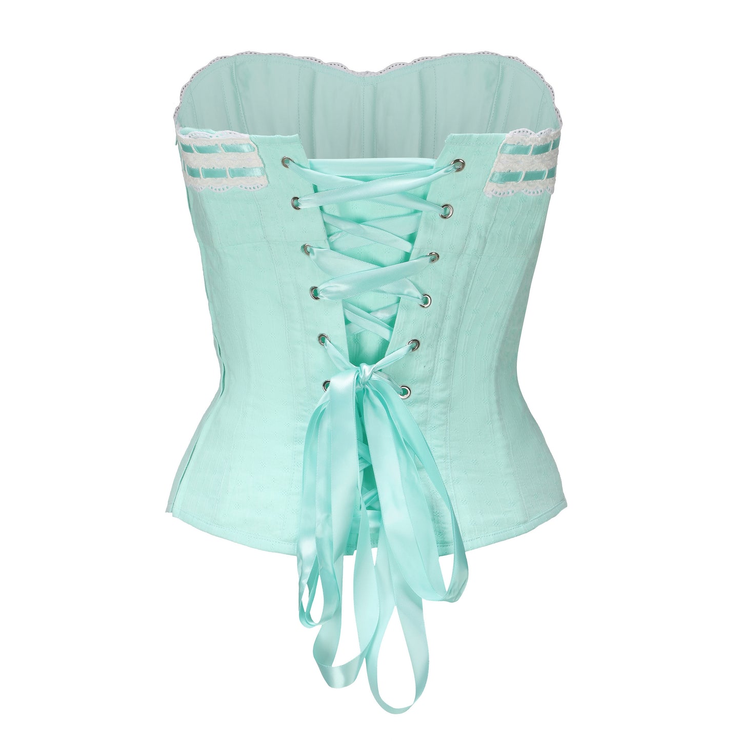 [Ricchie] Handmade Vintage Remake Pastel Lace up Corset