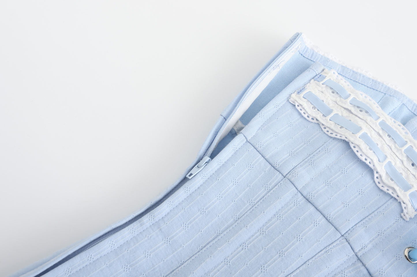 [Ricchie] Handmade Vintage Remake Pastel Lace up Corset