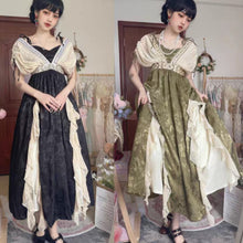 Load image into Gallery viewer, vintage dress cottagecore dress party dress 1930s 1940s dress 1950s dress 1900 dress Edwardian dress Victorian Era Period Drama Style Regency Dress
