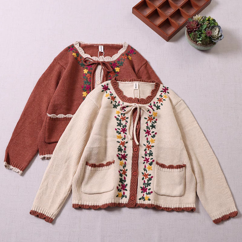 vintage cardigan sweater knitwear blouse top cottagecore blouse top 1970s 1940s 1950s top blouse cardigan vintage sweater