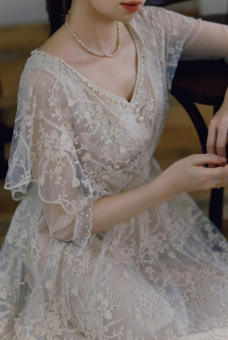 vintage dress cottagecore dress fairycore dress period drama dress