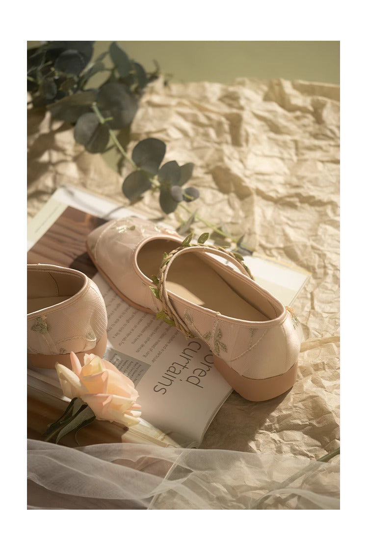 Fairycore Vine Embroidery Flat