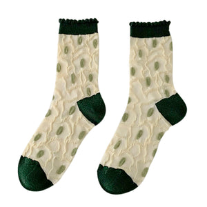 Retro Cottagecore Floral Socks
