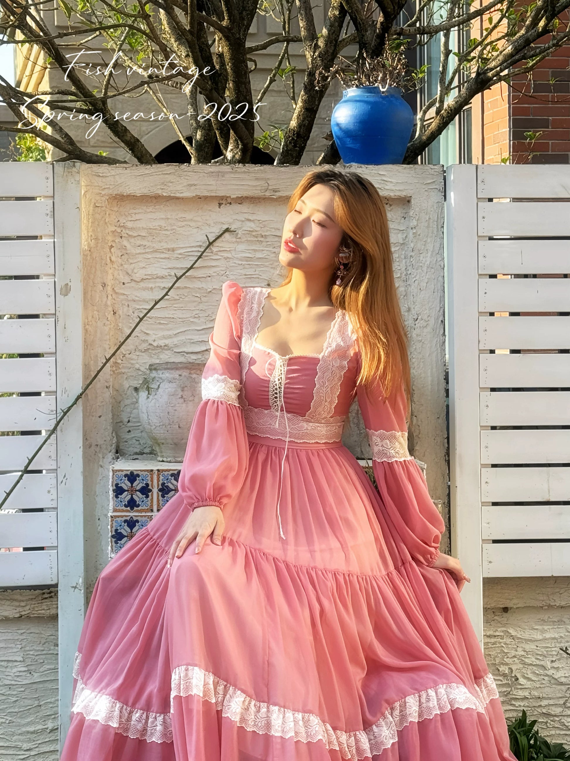 Gunne Sax Remake Pink Prairie Dress – Retro Fairy Gunne Sax Remake Pink Prairie Dress – Retro Fairy