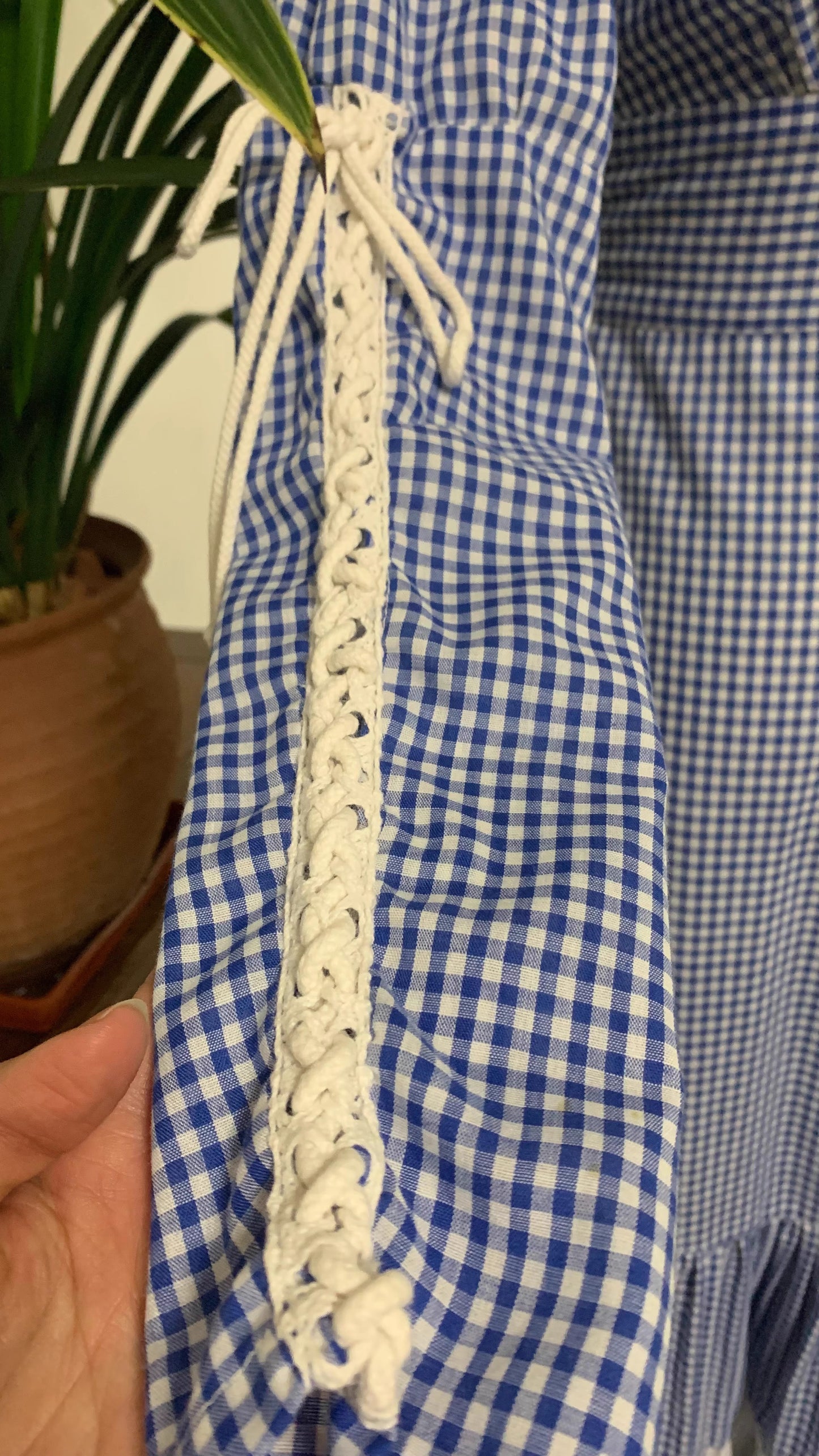 Gunne Sax Remake Pink Gingham Prairie Dress