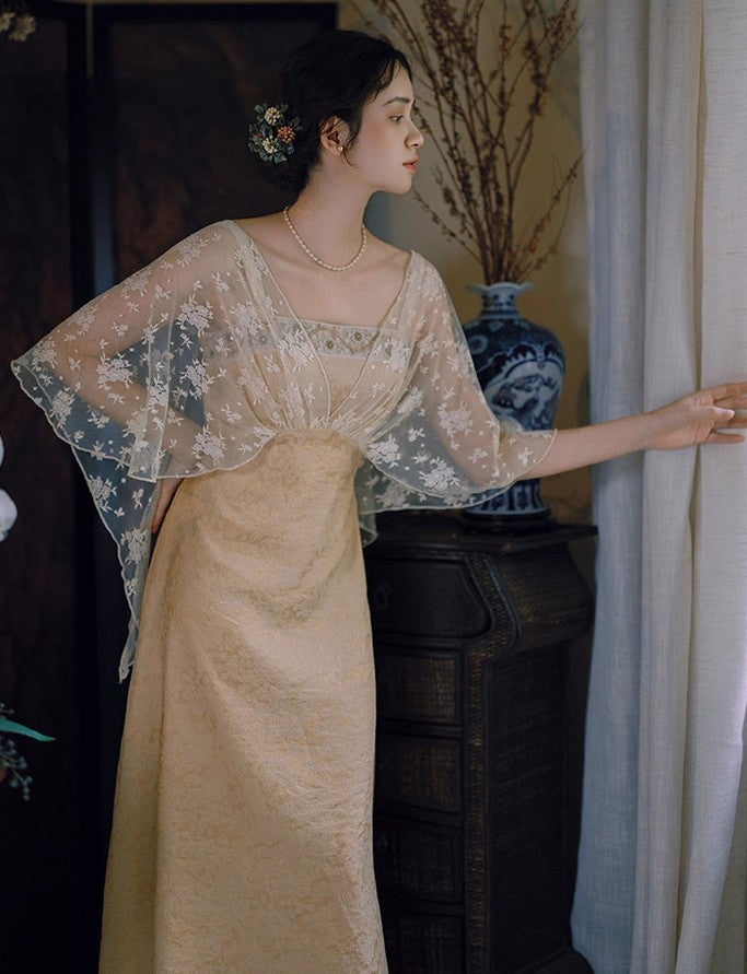 vintage dress cottagecore dress fairycore dress retro fashion period drama outfit