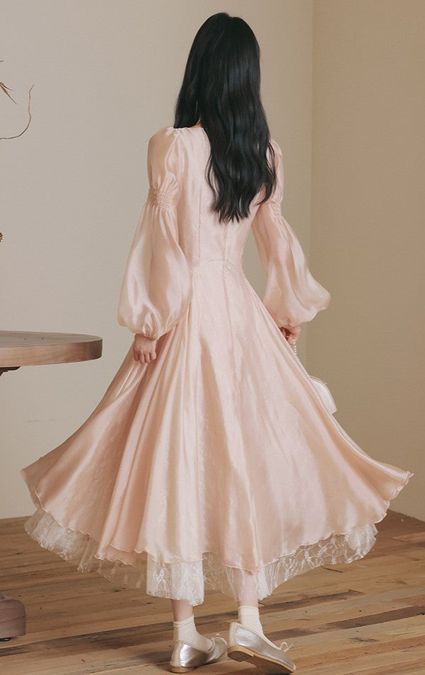Softcore Square Collar Sakura Dress