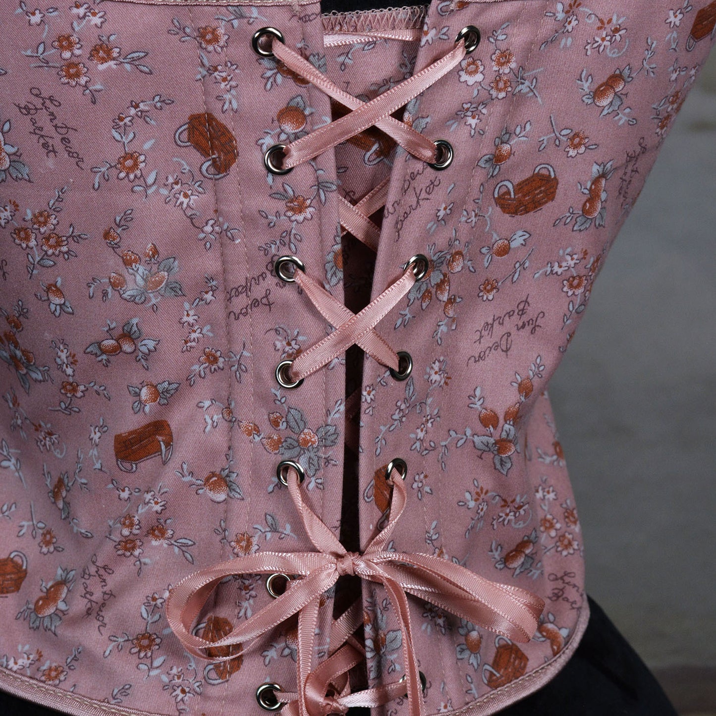 Fairycore Bow Tie Floral Corset