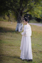 Load image into Gallery viewer, Period Drama Style White Regency Dress
