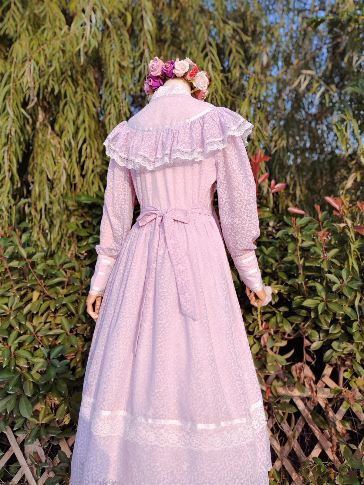 Gunne Sax Remake 70s Pastel Prairie Dress Purple / M I Retro Fairy Gunne Sax Remake 70s Pastel Prairie Dress Purple / M I Retro Fairy