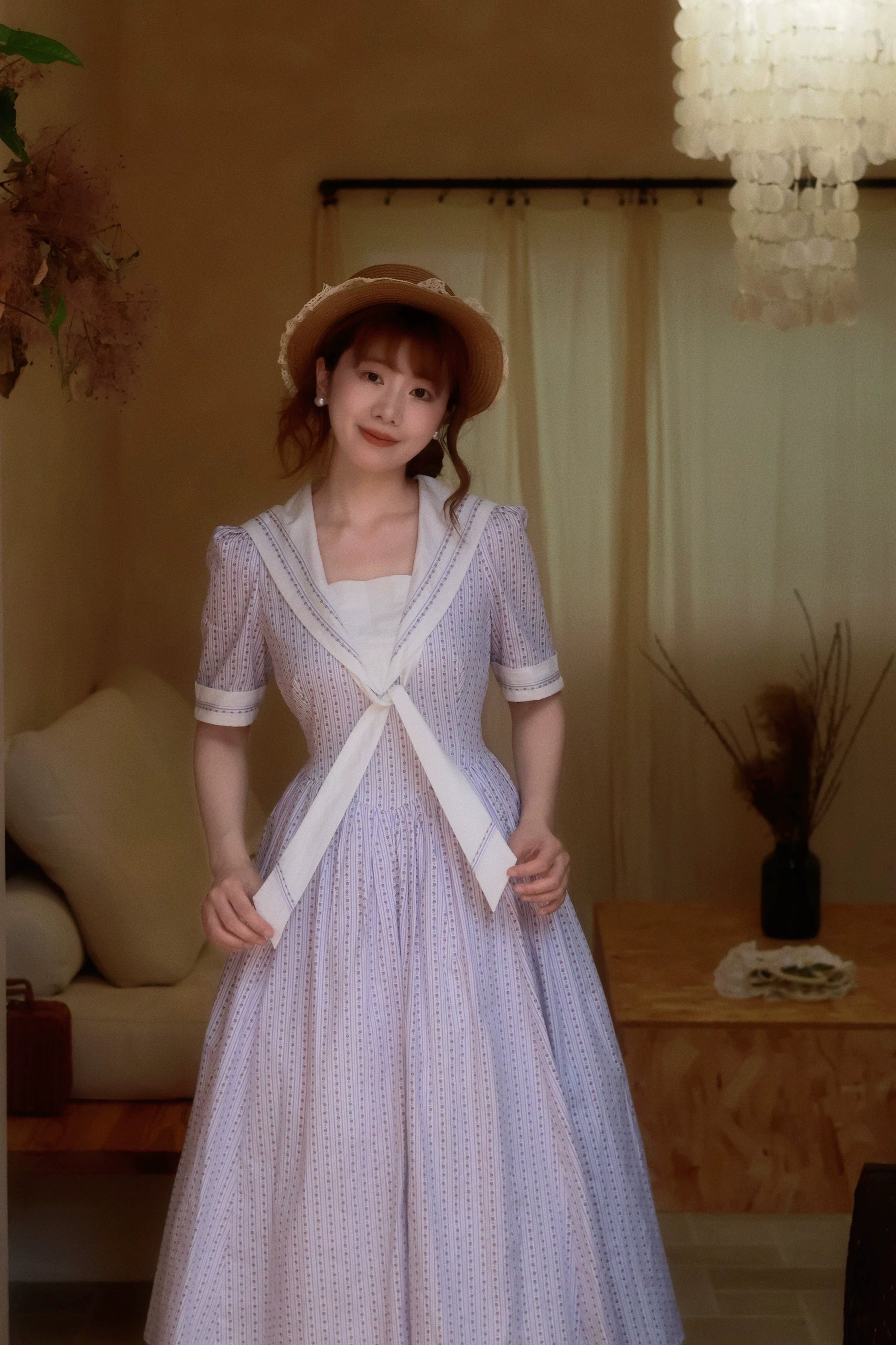 1940s Vintage Sailor Dress