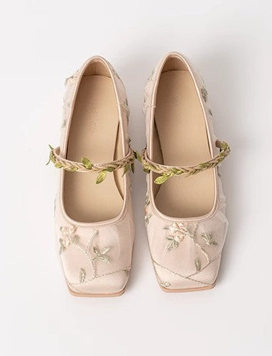 vintage shoes fairycore shoes cottagecore shoes vintage heels