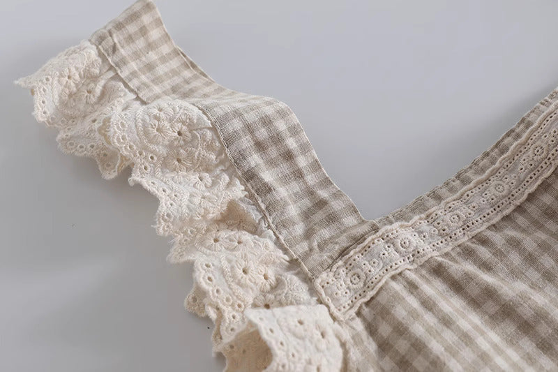 トップス AllisonBrown ginghamcheck camisole Girly Mood Ginghamcheck Camisole – ALLISON BROWN
