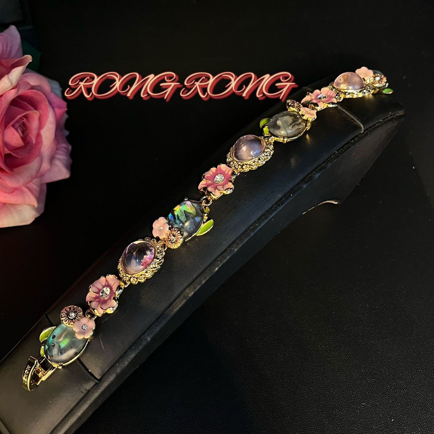 Fairycore Flower Embellished Bracelet