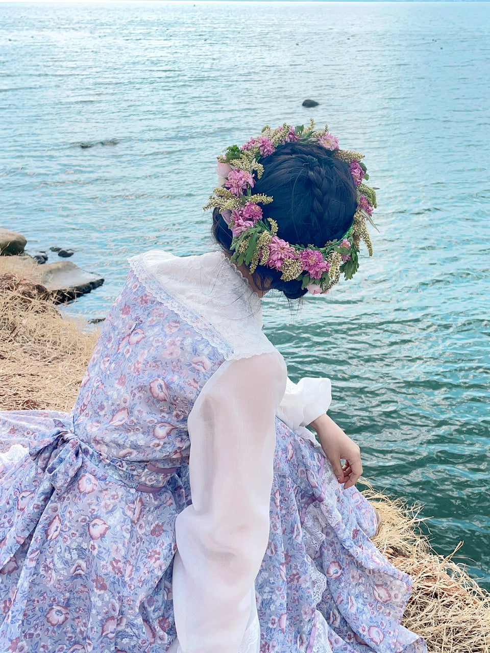 Gunne sax Remake Floral Prairie Dress S